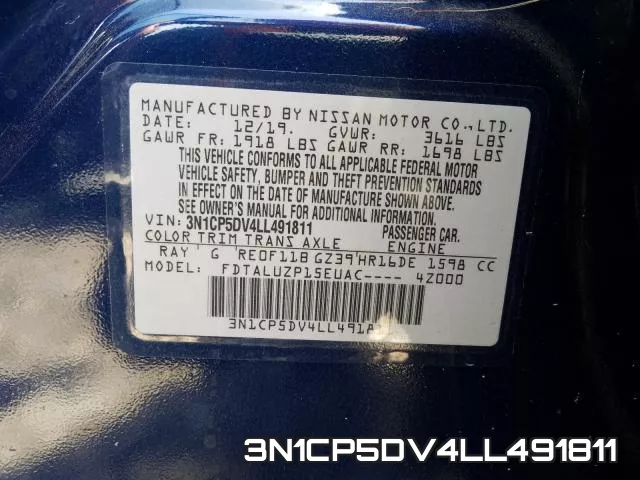 3N1CP5DV4LL491811 фото 2