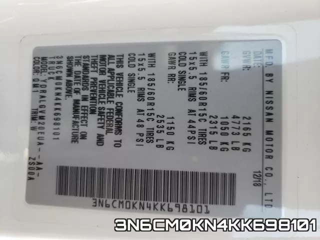 3N6CM0KN4KK698101 фото 2
