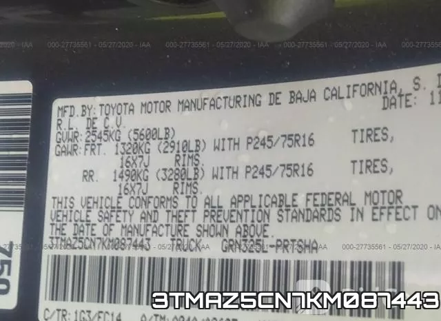 3TMAZ5CN7KM087443 фото 10