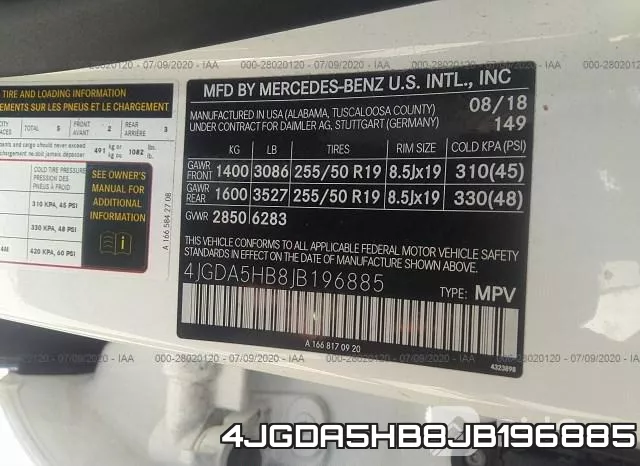 4JGDA5HB8JB196885 фото 10