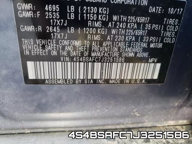 4S4BSAFC7J3251586 фото 2