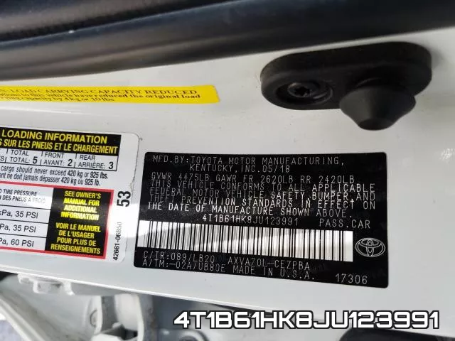 4T1B61HK8JU123991 фото 2