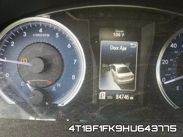 4T1BF1FK9HU643775 фото 9