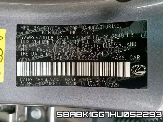 58ABK1GG7HU052293 фото 2