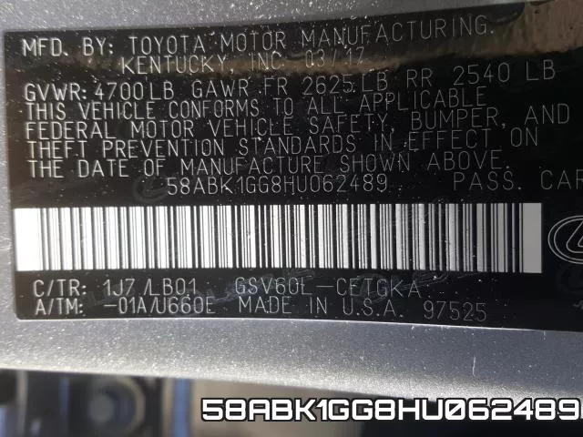 58ABK1GG8HU062489 фото 2