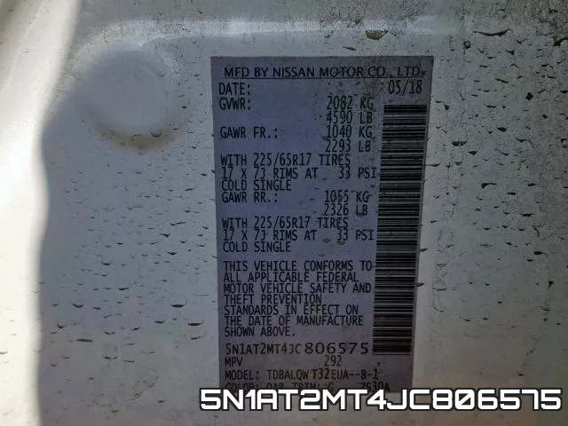 5N1AT2MT4JC806575 фото 2