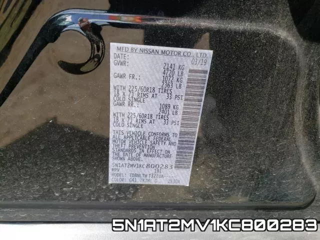 5N1AT2MV1KC800283 фото 2