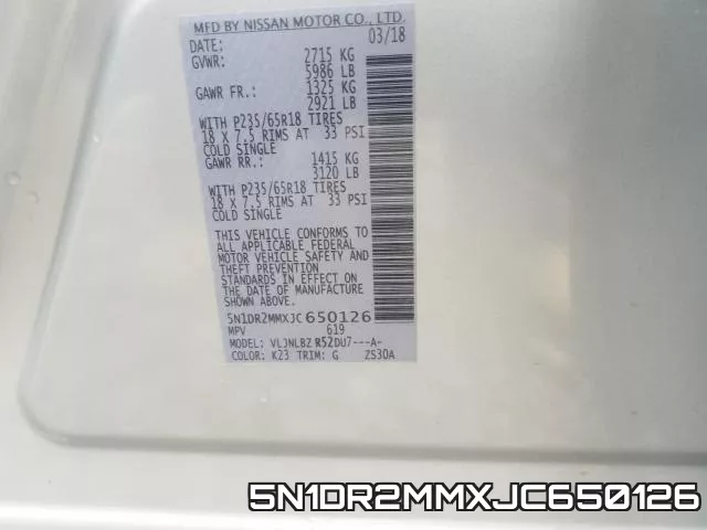 5N1DR2MMXJC650126 фото 2