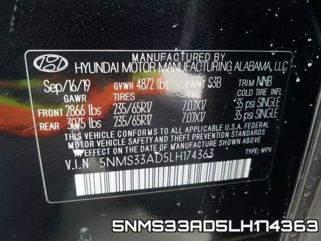 5NMS33AD5LH174363 фото 2