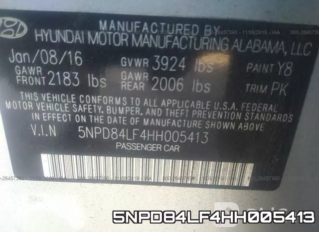 5NPD84LF4HH005413 фото 10