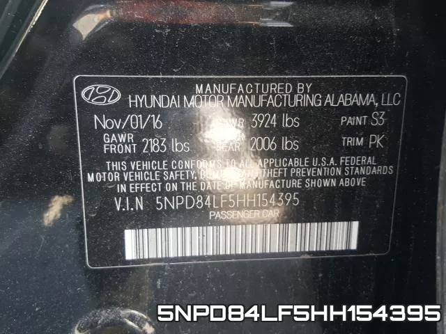 5NPD84LF5HH154395 фото 2