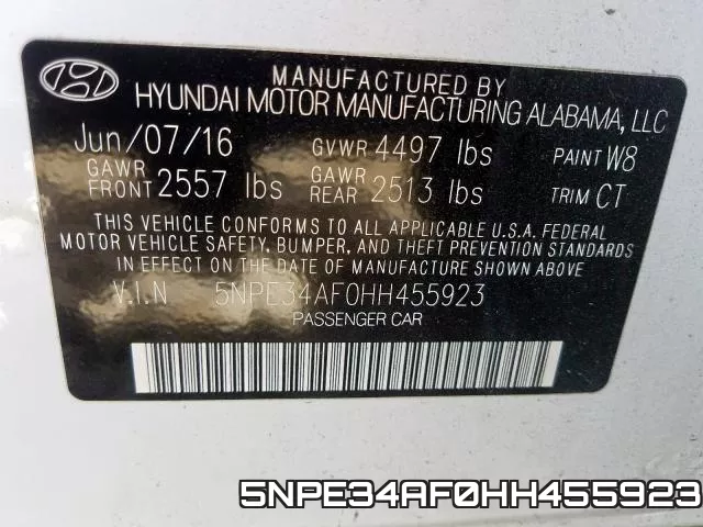 5NPE34AF0HH455923 фото 2