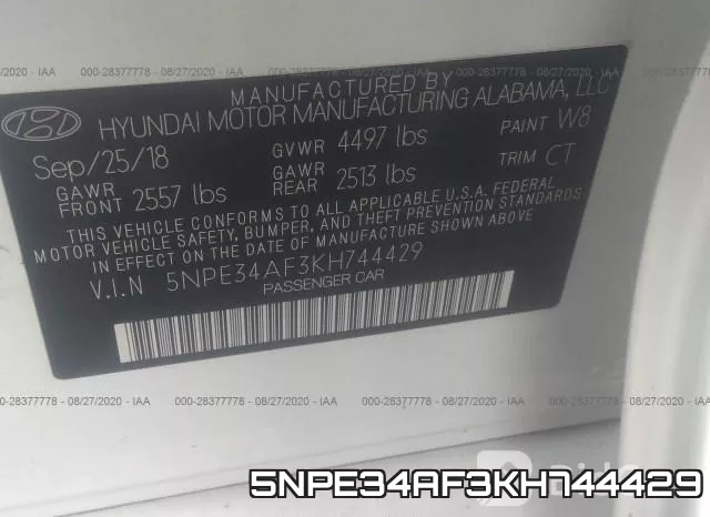 5NPE34AF3KH744429 фото 10