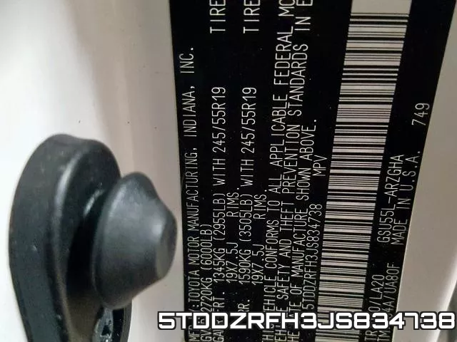 5TDDZRFH3JS834738 фото 2