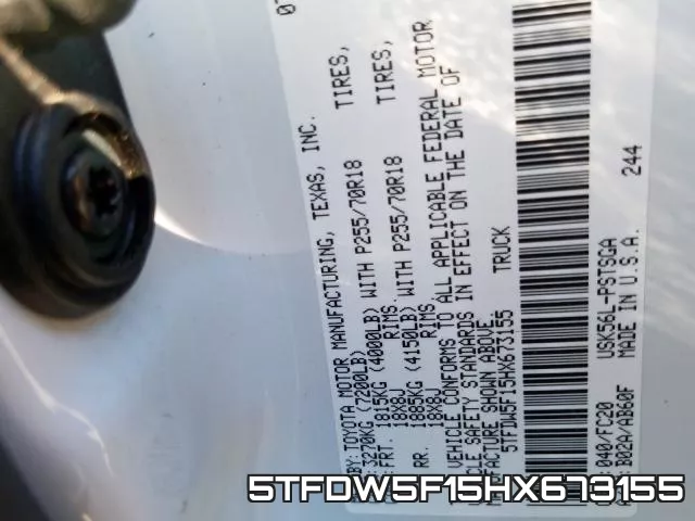 5TFDW5F15HX673155 фото 2