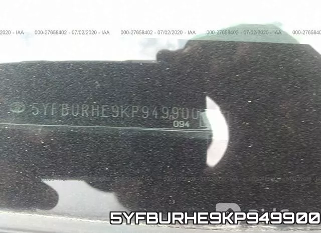 5YFBURHE9KP949900 фото 10