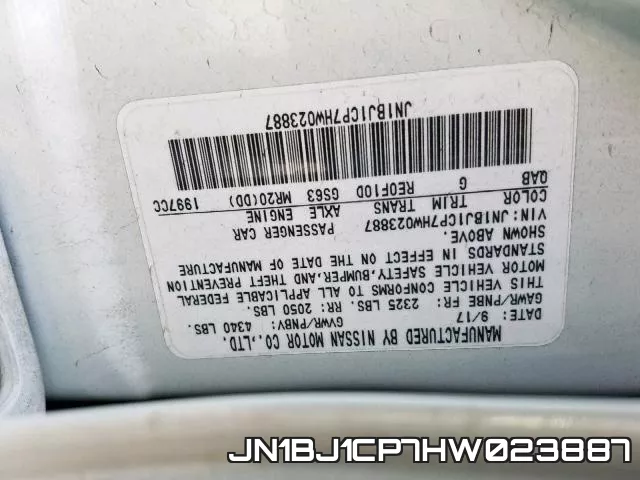 JN1BJ1CP7HW023887 фото 2