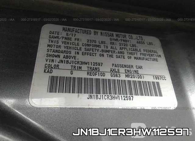 JN1BJ1CR3HW112597 фото 10