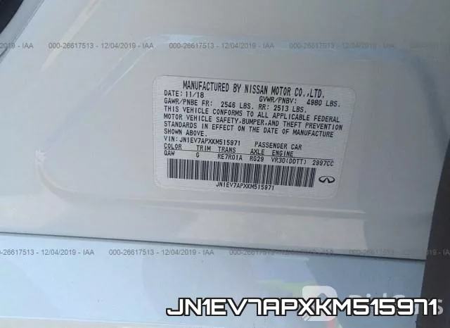 JN1EV7APXKM515971 фото 10