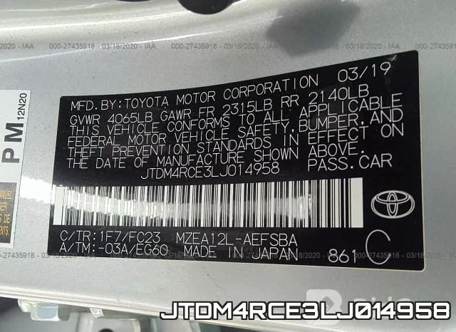 JTDM4RCE3LJ014958 фото 10