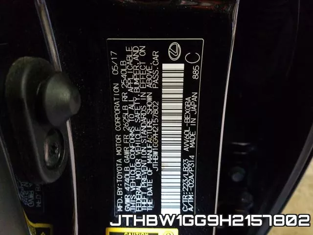 JTHBW1GG9H2157802 фото 2