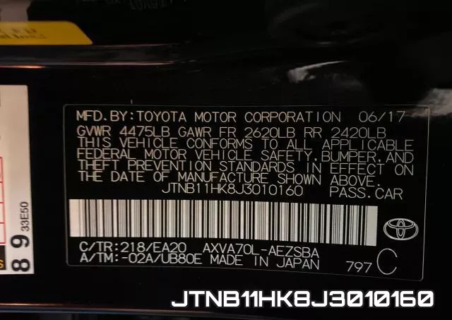 JTNB11HK8J3010160 фото 2