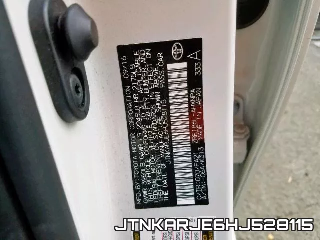 JTNKARJE6HJ528115 фото 2