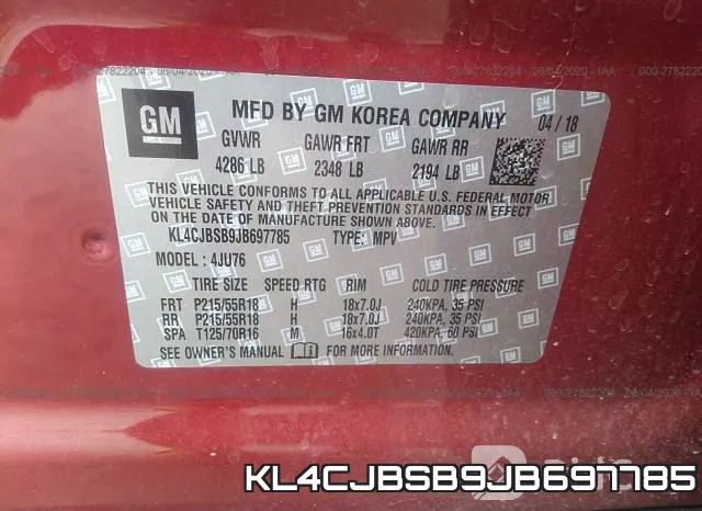 KL4CJBSB9JB697785 фото 10