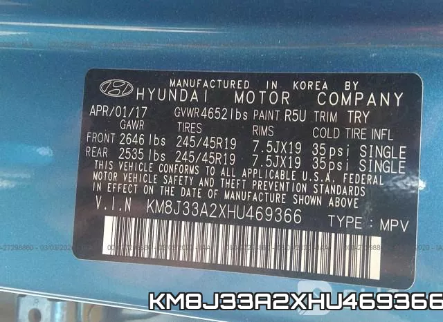 KM8J33A2XHU469366 фото 9