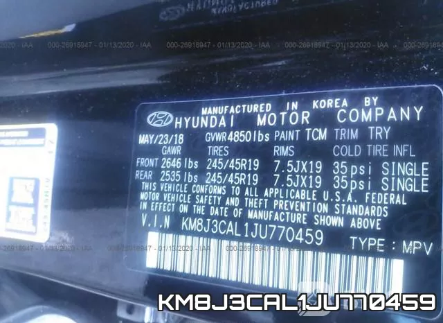 KM8J3CAL1JU770459 фото 10