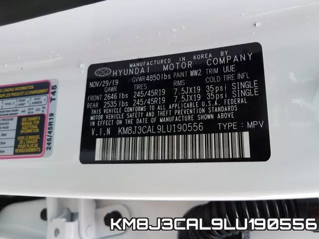 KM8J3CAL9LU190556 фото 2