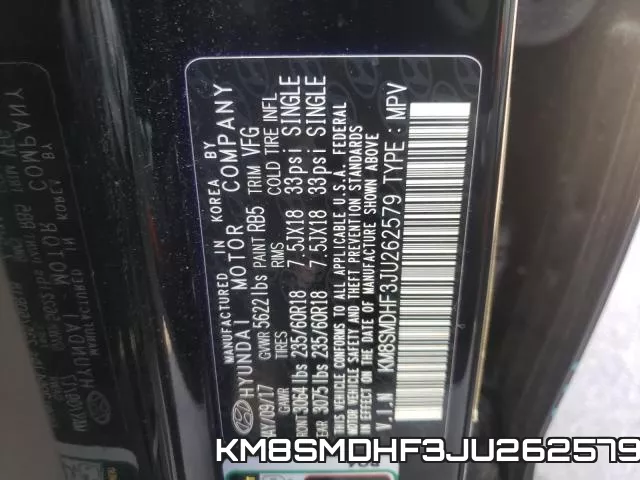 KM8SMDHF3JU262579 фото 2