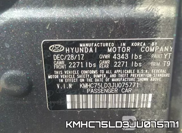 KMHC75LD3JU075771 фото 10