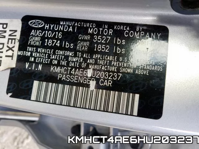 KMHCT4AE6HU203237 фото 2