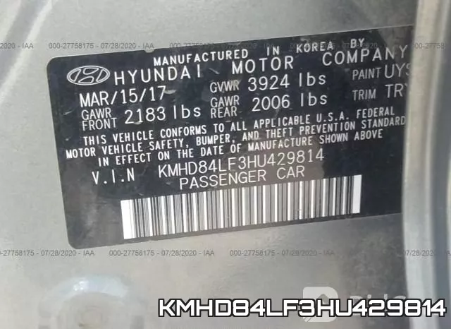 KMHD84LF3HU429814 фото 10