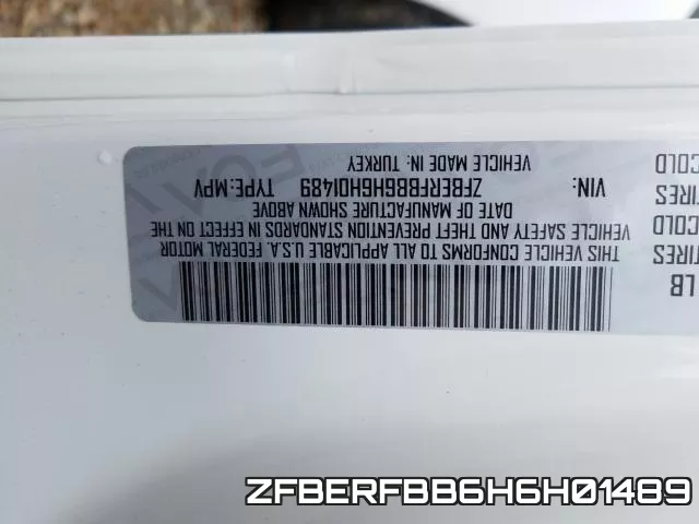 ZFBERFBB6H6H01489 фото 2