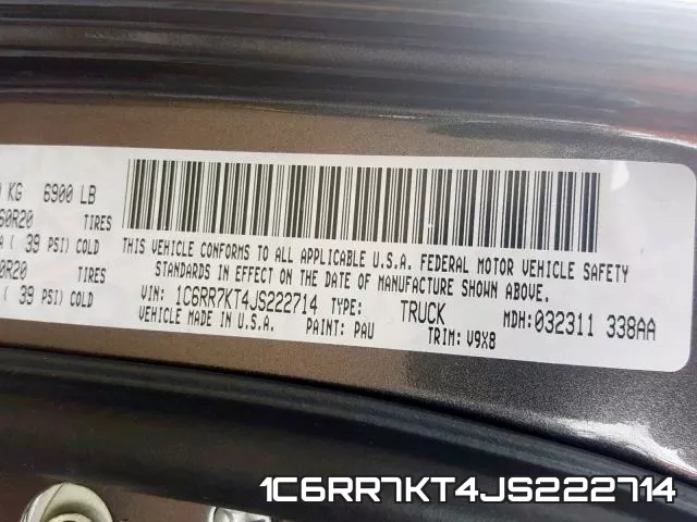 1C6RR7KT4JS222714 фото 2