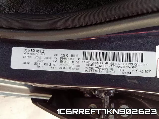 1C6RREFT7KN902623 фото 2
