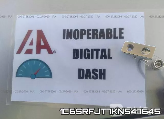 1C6SRFJT7KN547645 фото 8