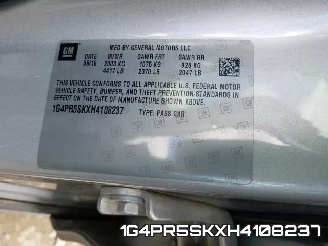 1G4PR5SKXH4108237 фото 2