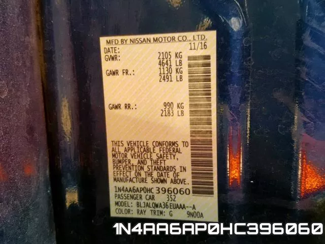 1N4AA6AP0HC396060 фото 2