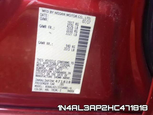 1N4AL3AP2HC471818 фото 2