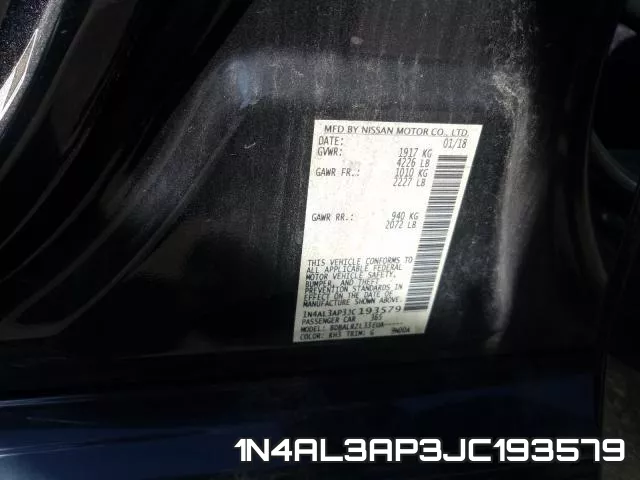 1N4AL3AP3JC193579 фото 2