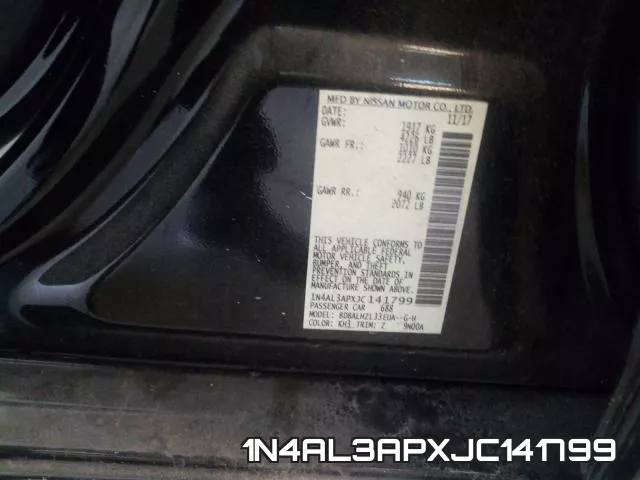 1N4AL3APXJC141799 фото 2