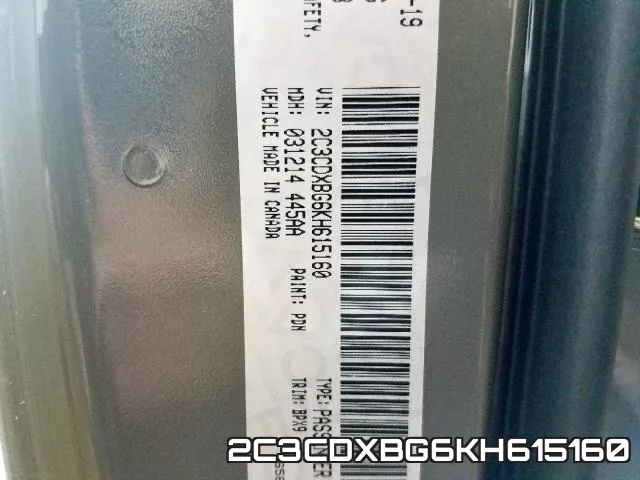 2C3CDXBG6KH615160 фото 2