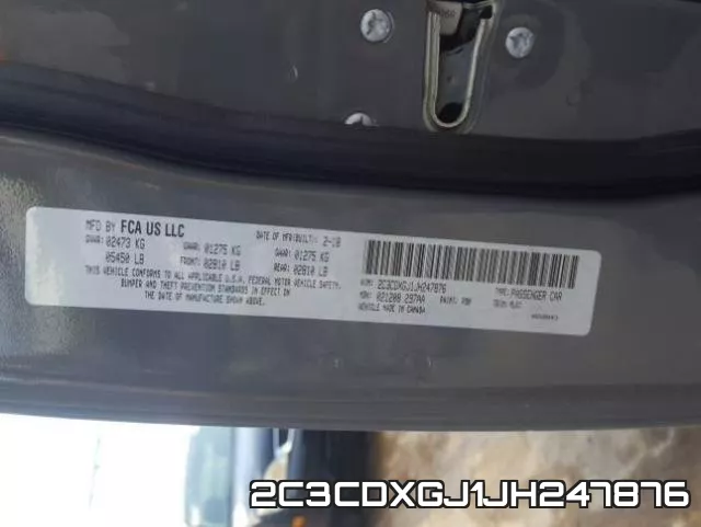2C3CDXGJ1JH247876 фото 2