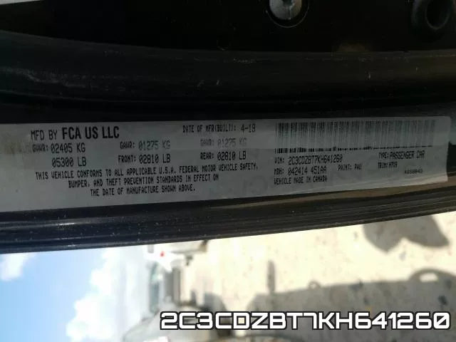 2C3CDZBT7KH641260 фото 2