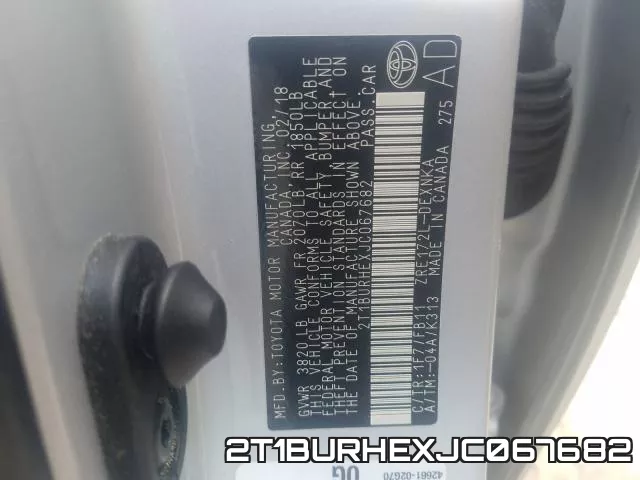 2T1BURHEXJC067682 фото 2