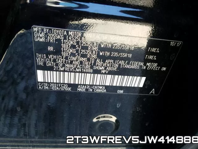 2T3WFREV5JW414888 фото 2