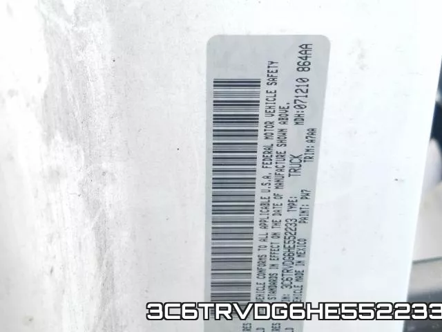 3C6TRVDG6HE552233 фото 2